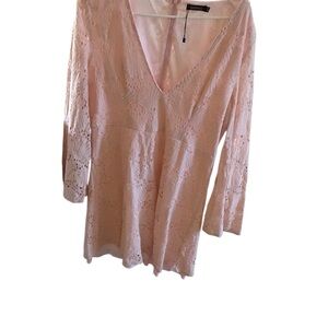 Boohoo Pink V-Neck dress